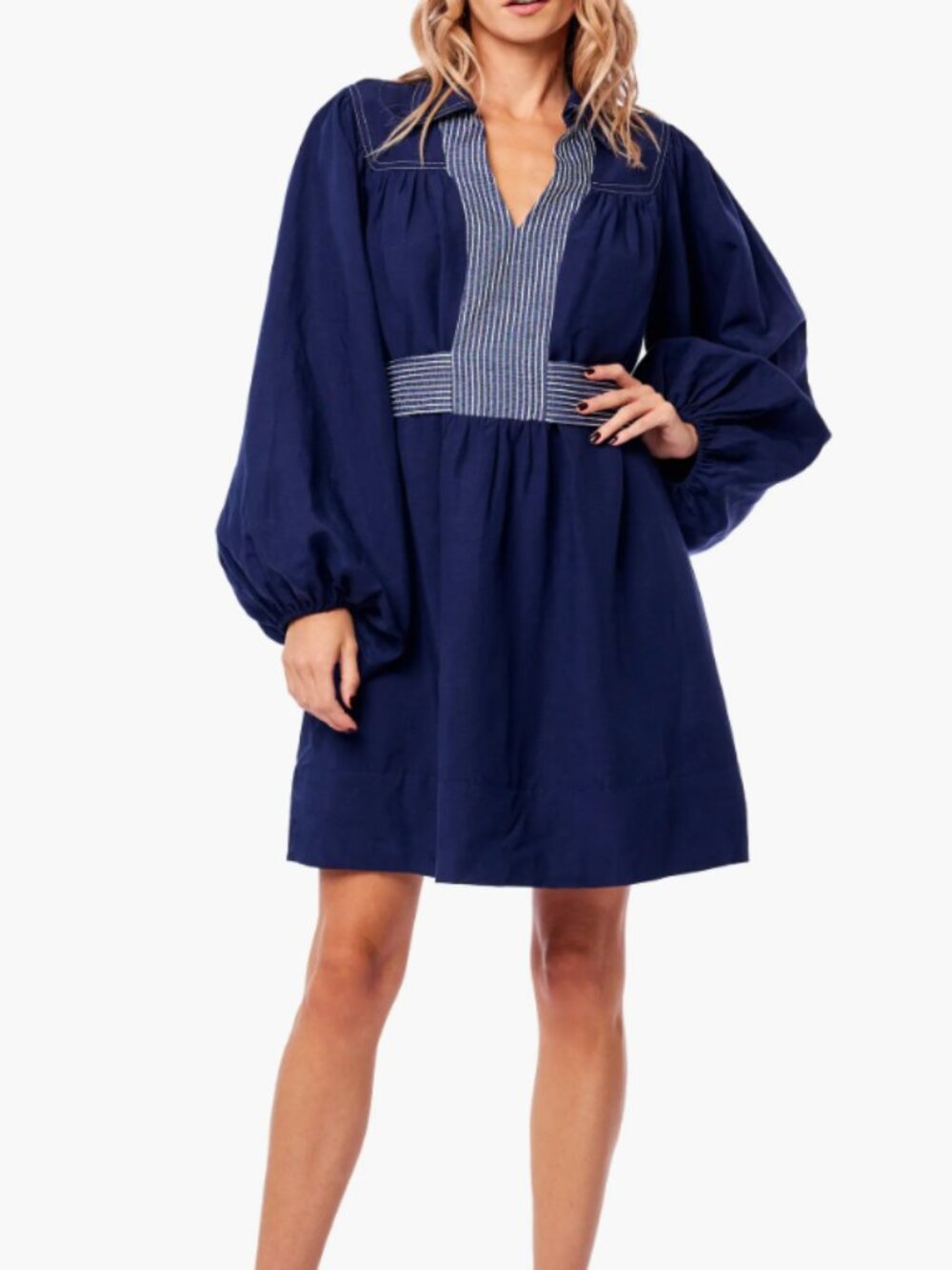Martina Long Sleeve Minidress XS
